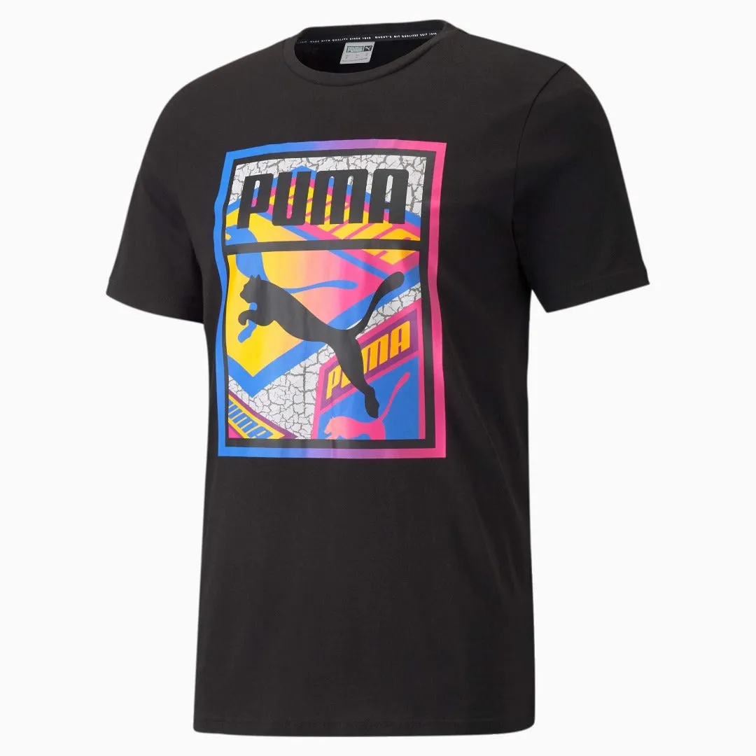 Puma GRAPHICS TEE BOX LOGO PLAY Men’s-PUMA BLACK-4