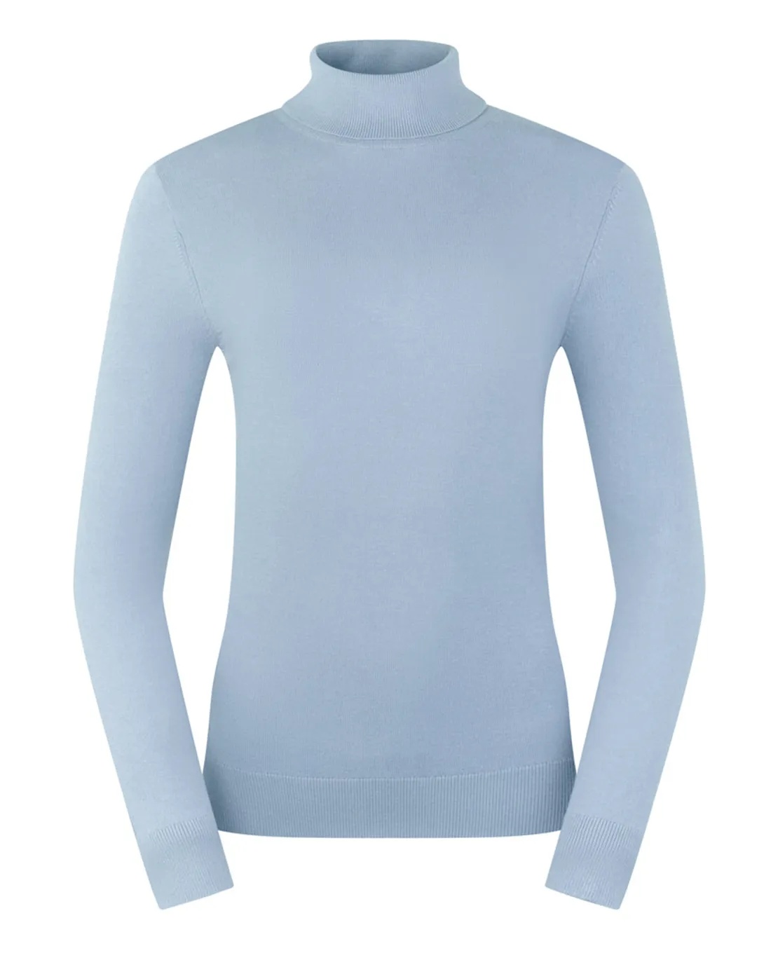 PURE GOLF Simone Roll Neck Jumper 505 Powder Blue