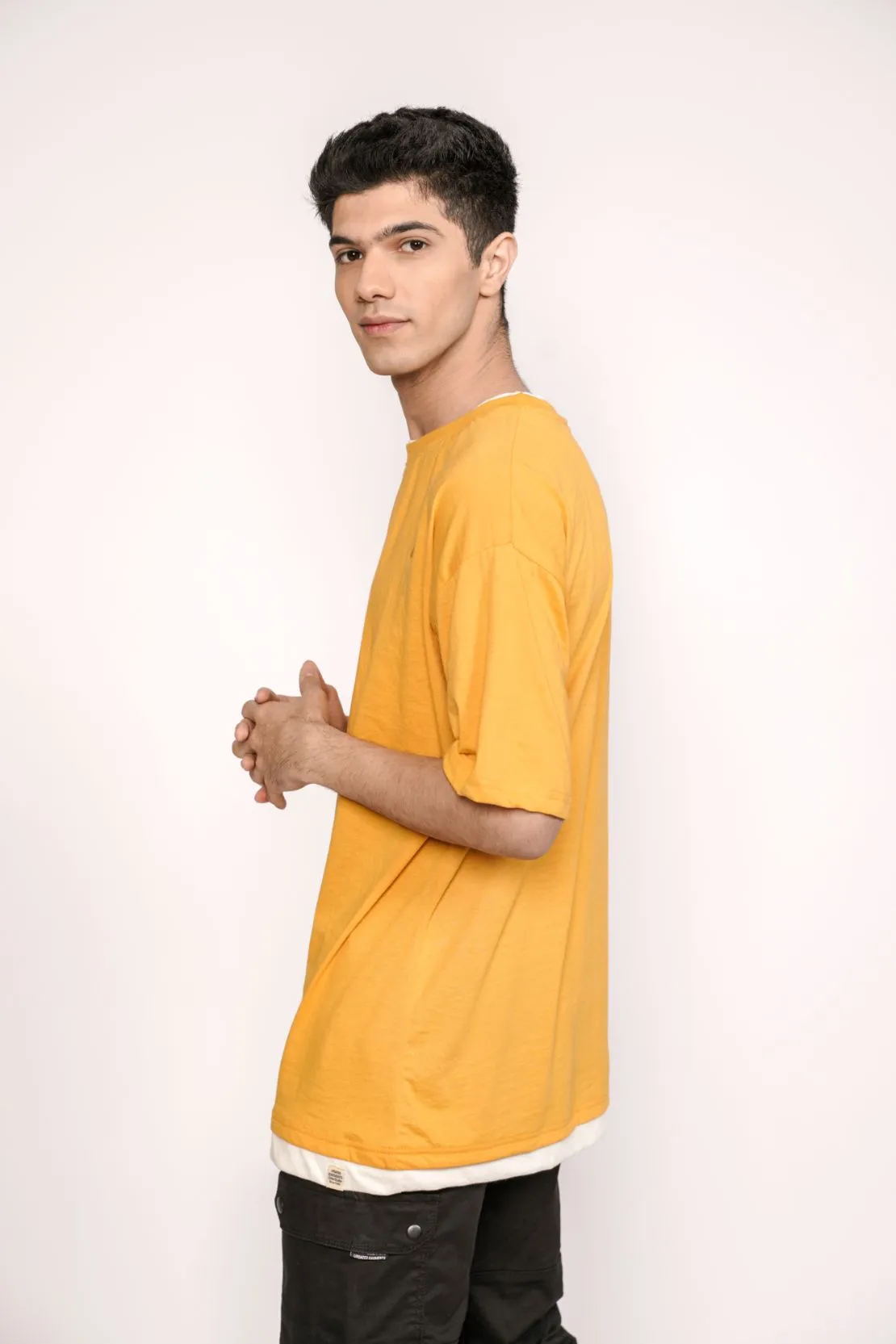 Relaxed Fit Mustard Tee