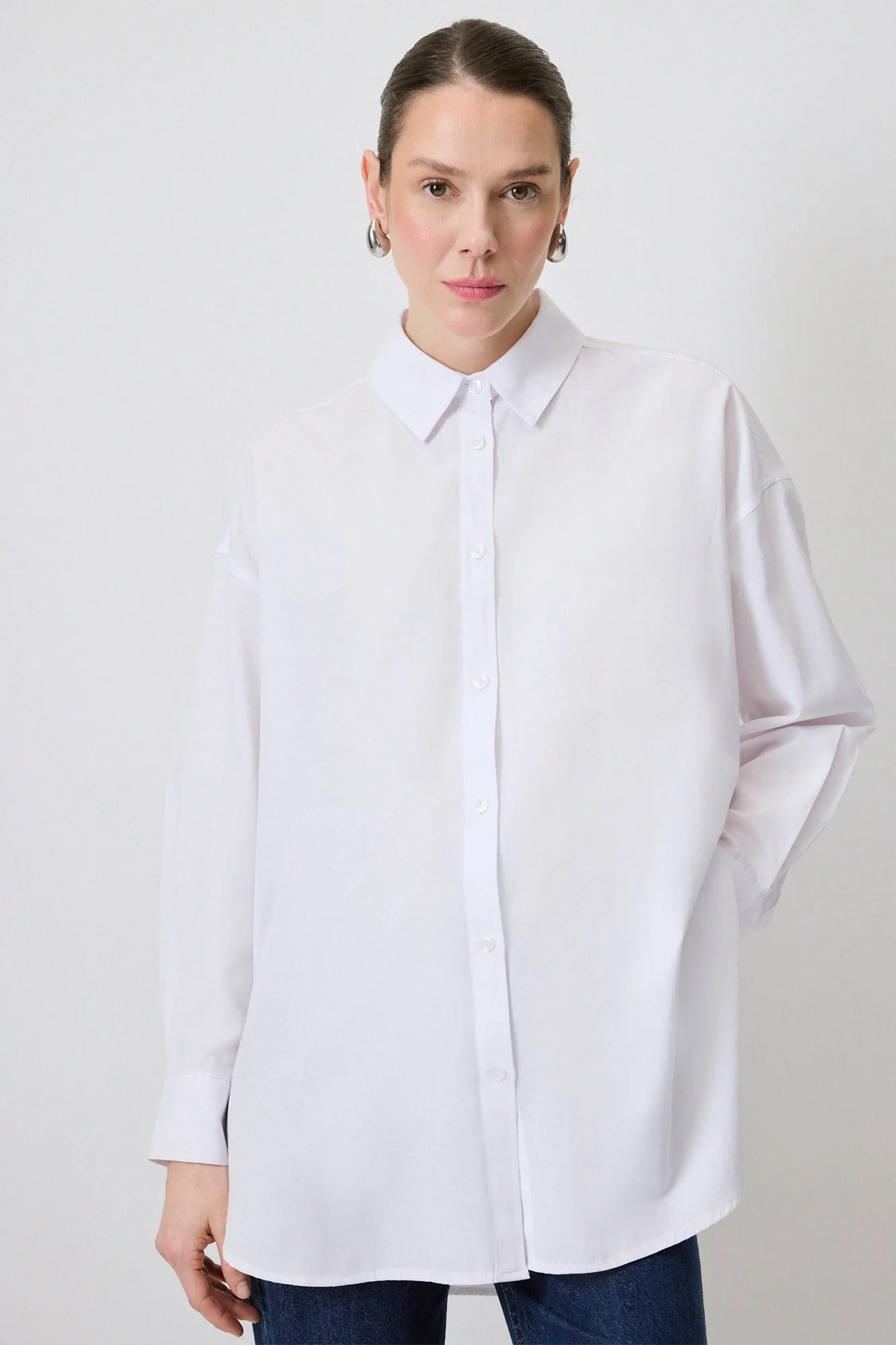 RELAXED FIT POPLIN SHIRT