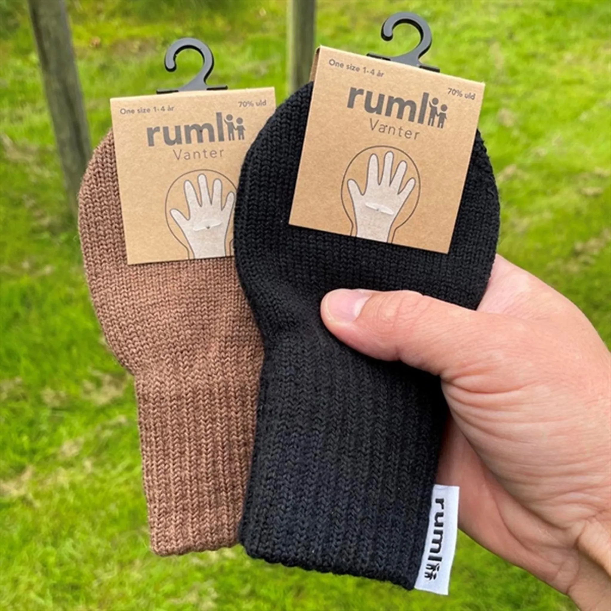 rumlii Mittens Brown