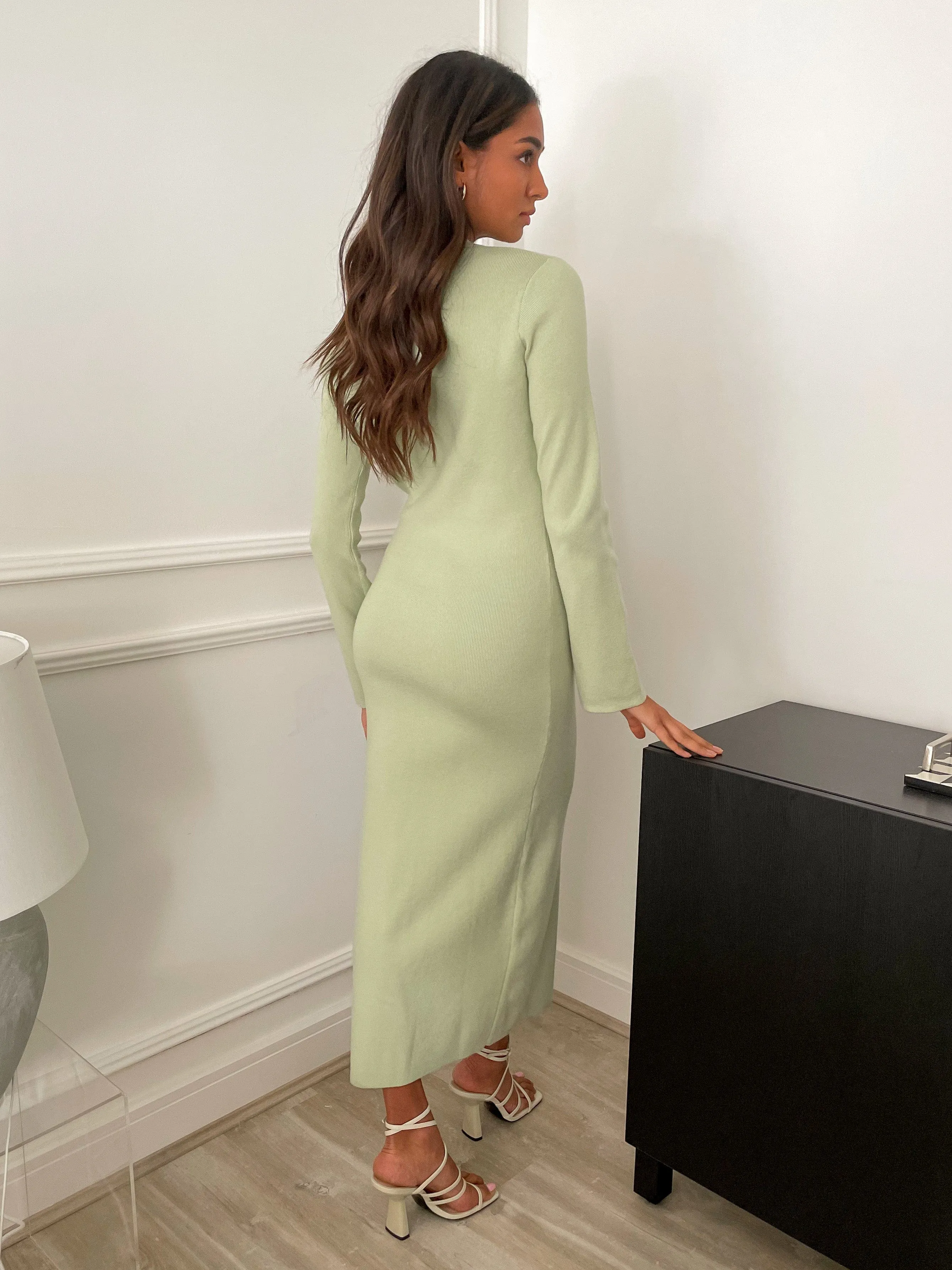 Savannah Knit Dress- Mint