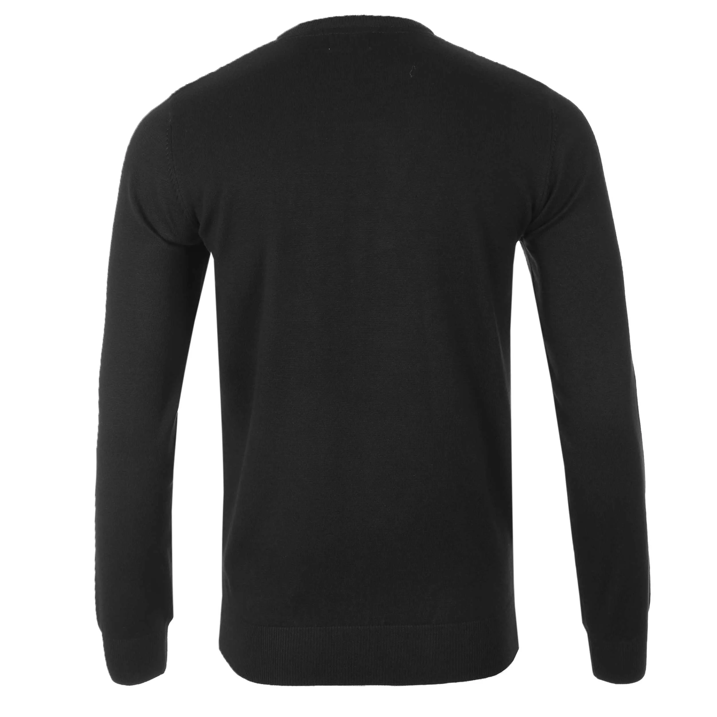 Seinse Pattern Crew Neck Knitwear in Black