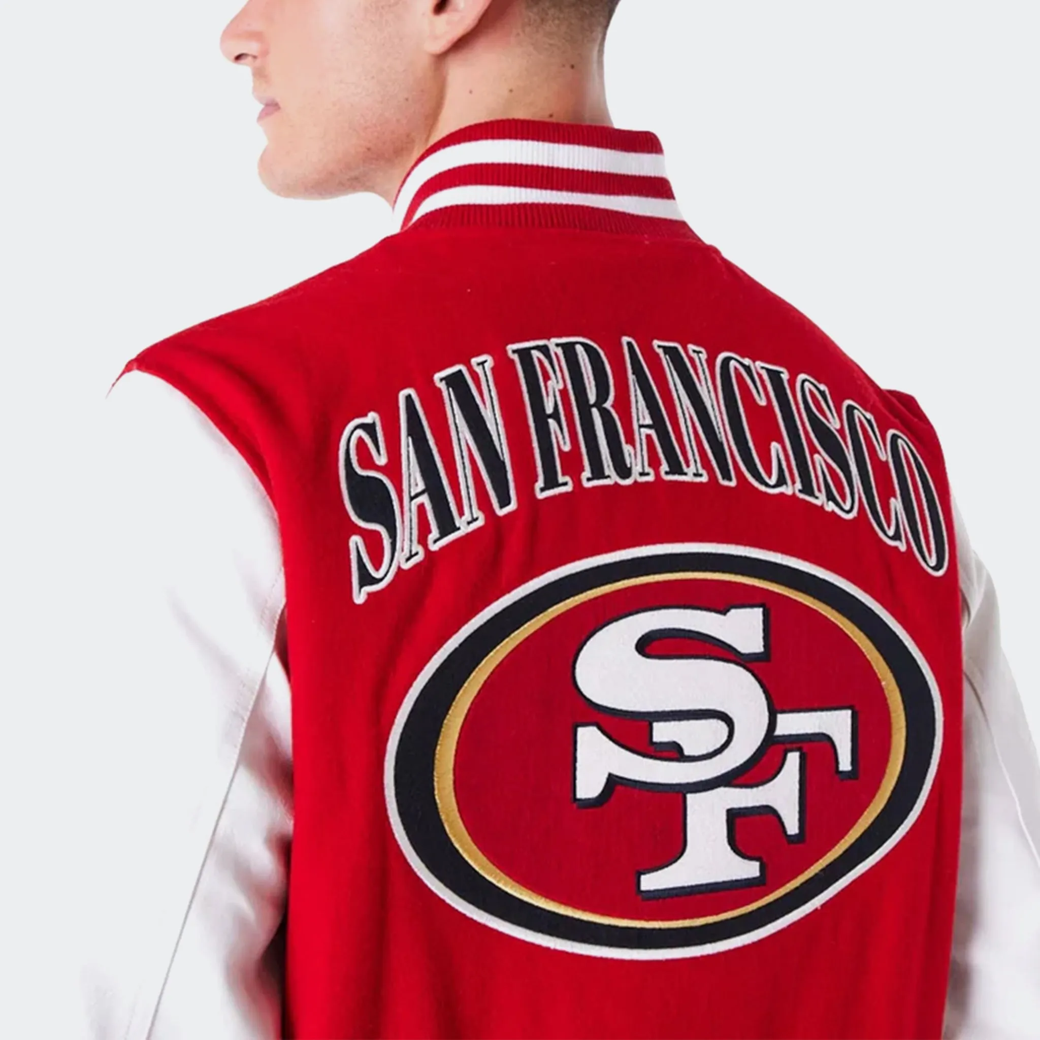 SF 49ERS NFL PATCH VARSITY JACKET