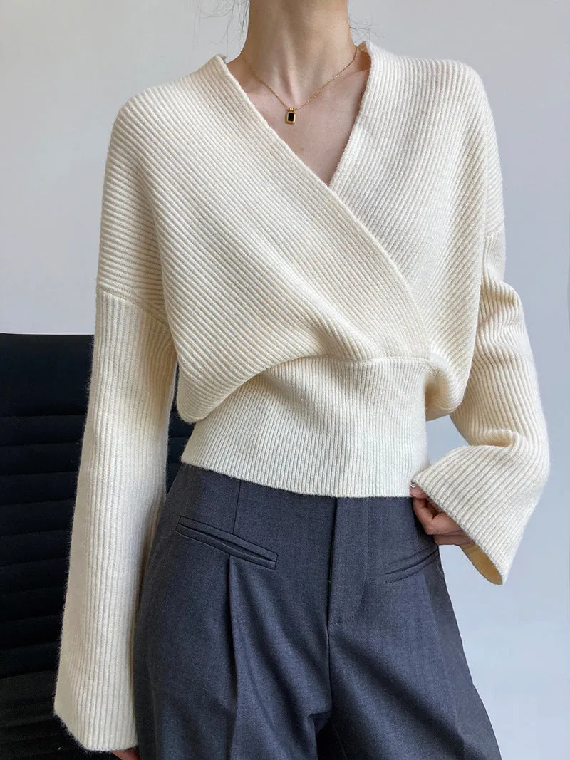 She's Effortless Graceful Wrap Sweater