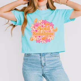 Soul Full Of Sunshine | Relaxed Fit Cropped Tee