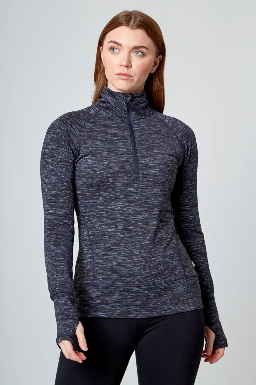 Space Dye Jacquard Half Zip