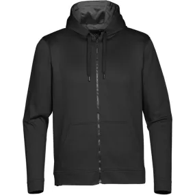 Stormtech Men's Black/Oxford Grey Melange Atlantis Full Zip Fleece Hoody