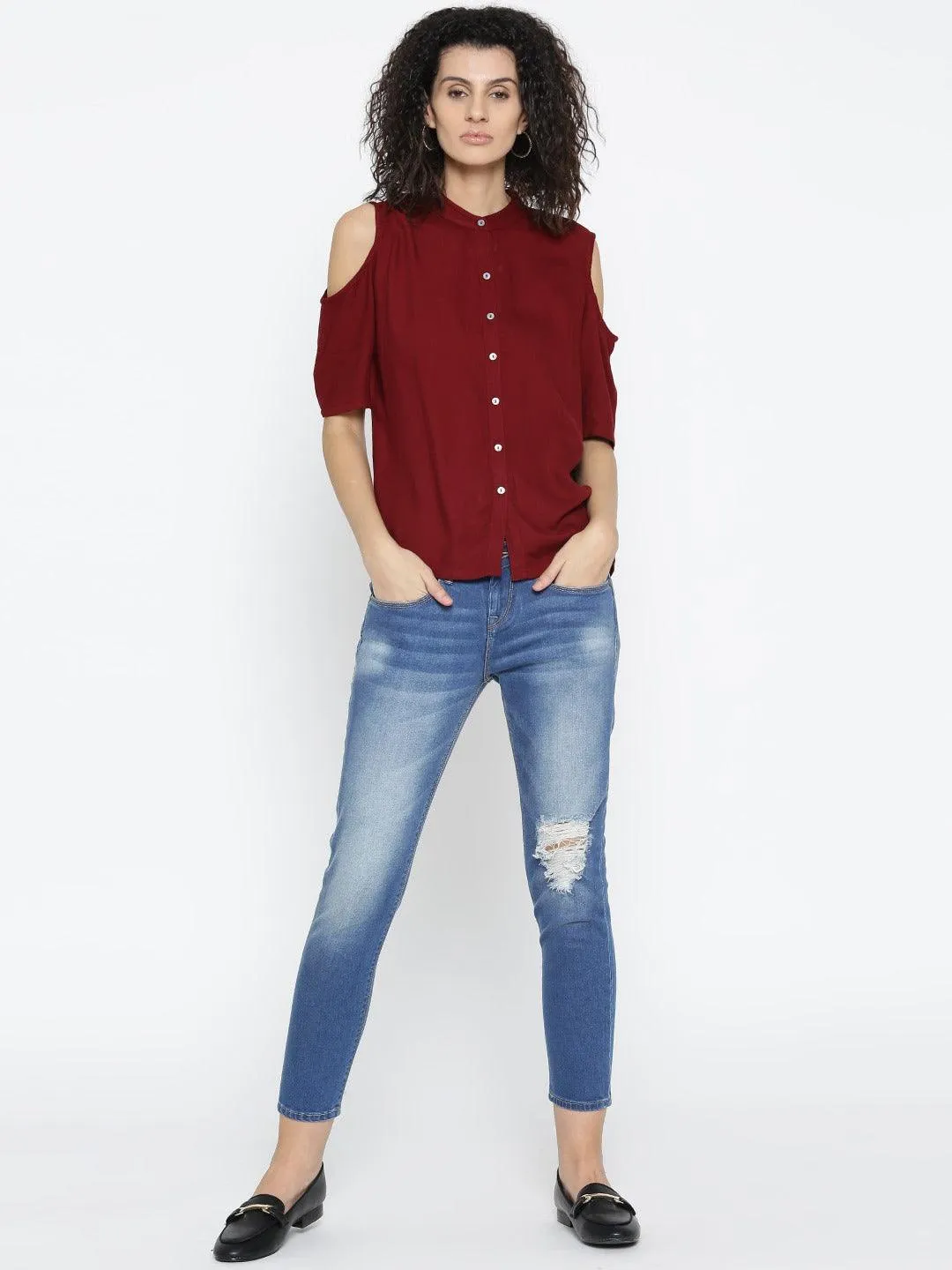 Style Quotient Womens Solid Regular Fit Shirts