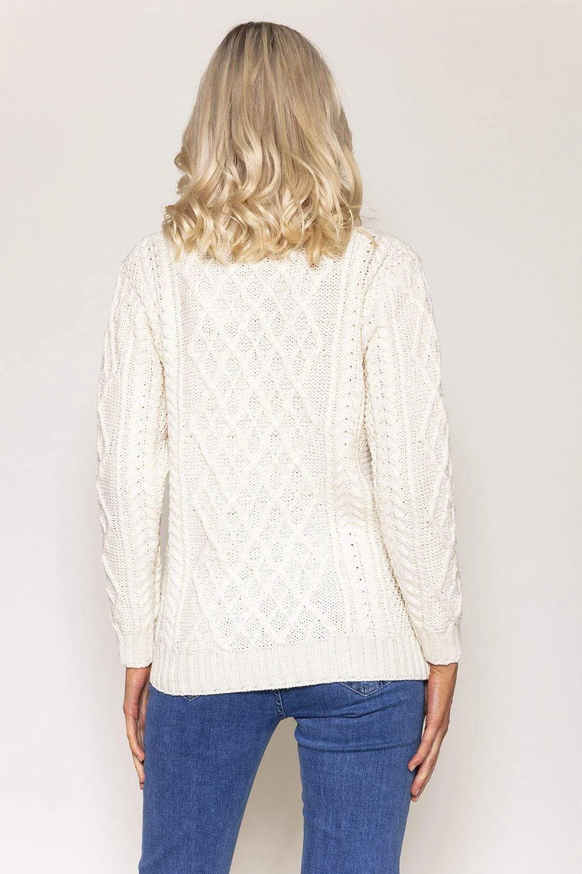 Super Soft Drawstring Sweater in Cream