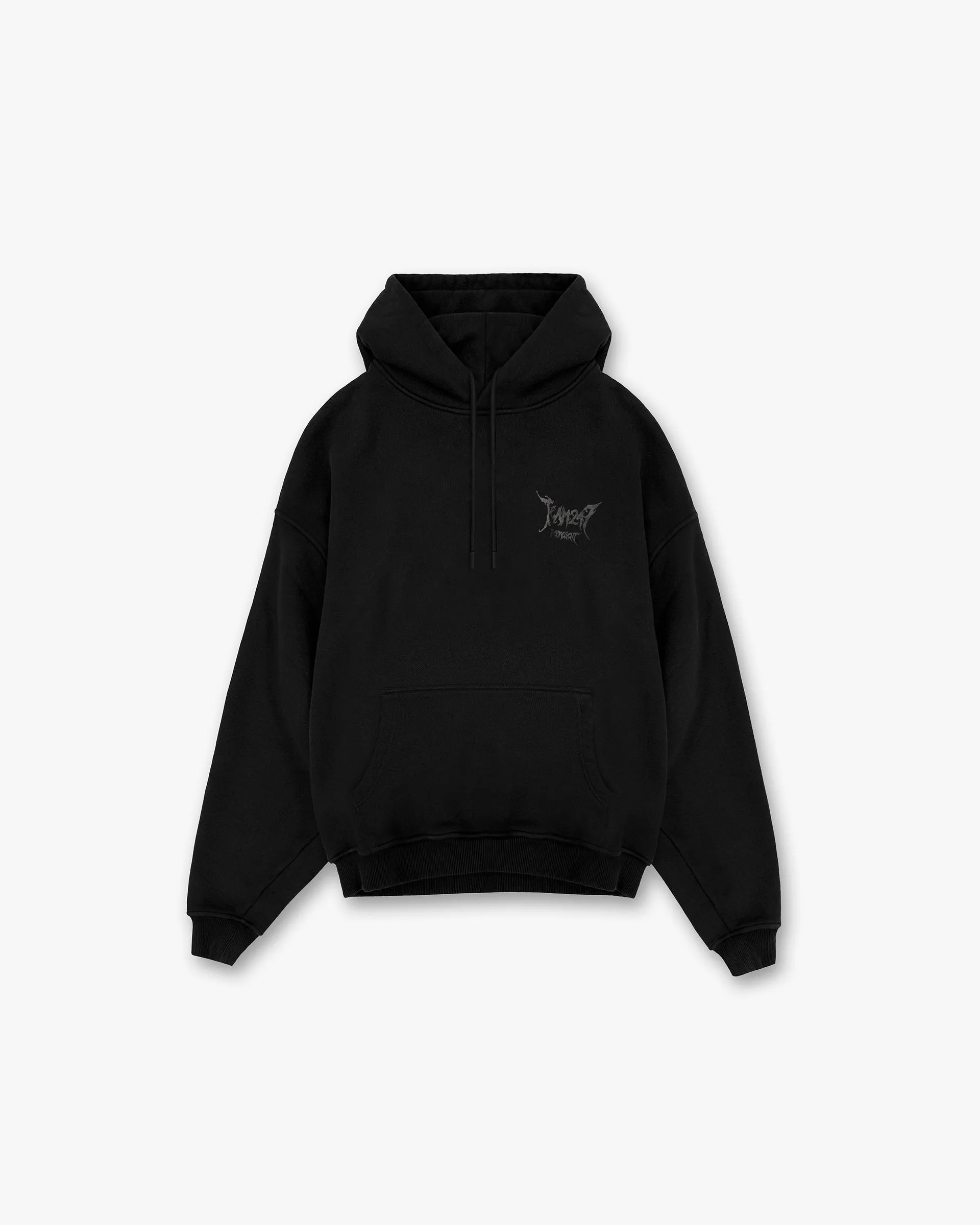 Team 247 X END Oversized Hoodie - Jet Black