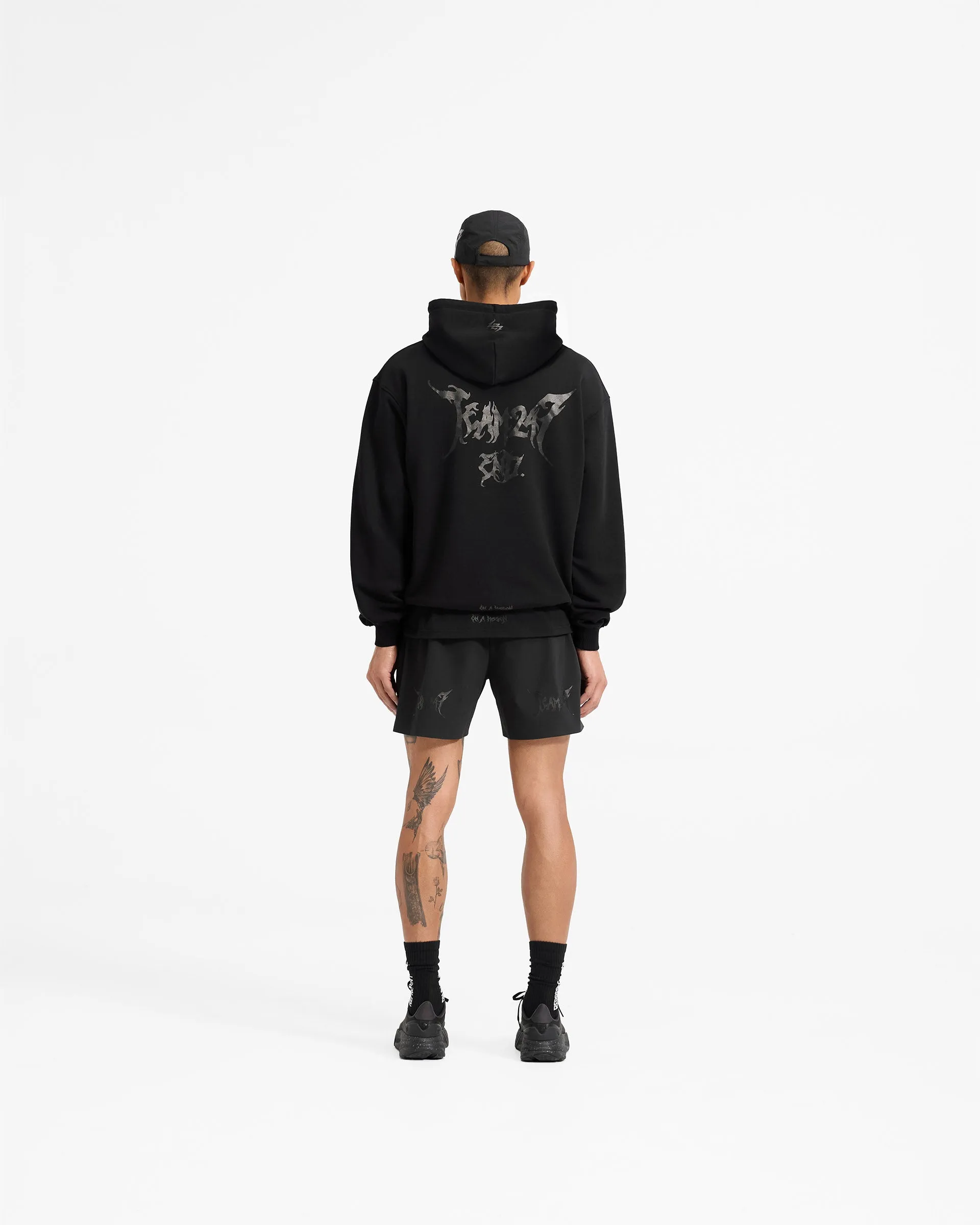 Team 247 X END Oversized Hoodie - Jet Black