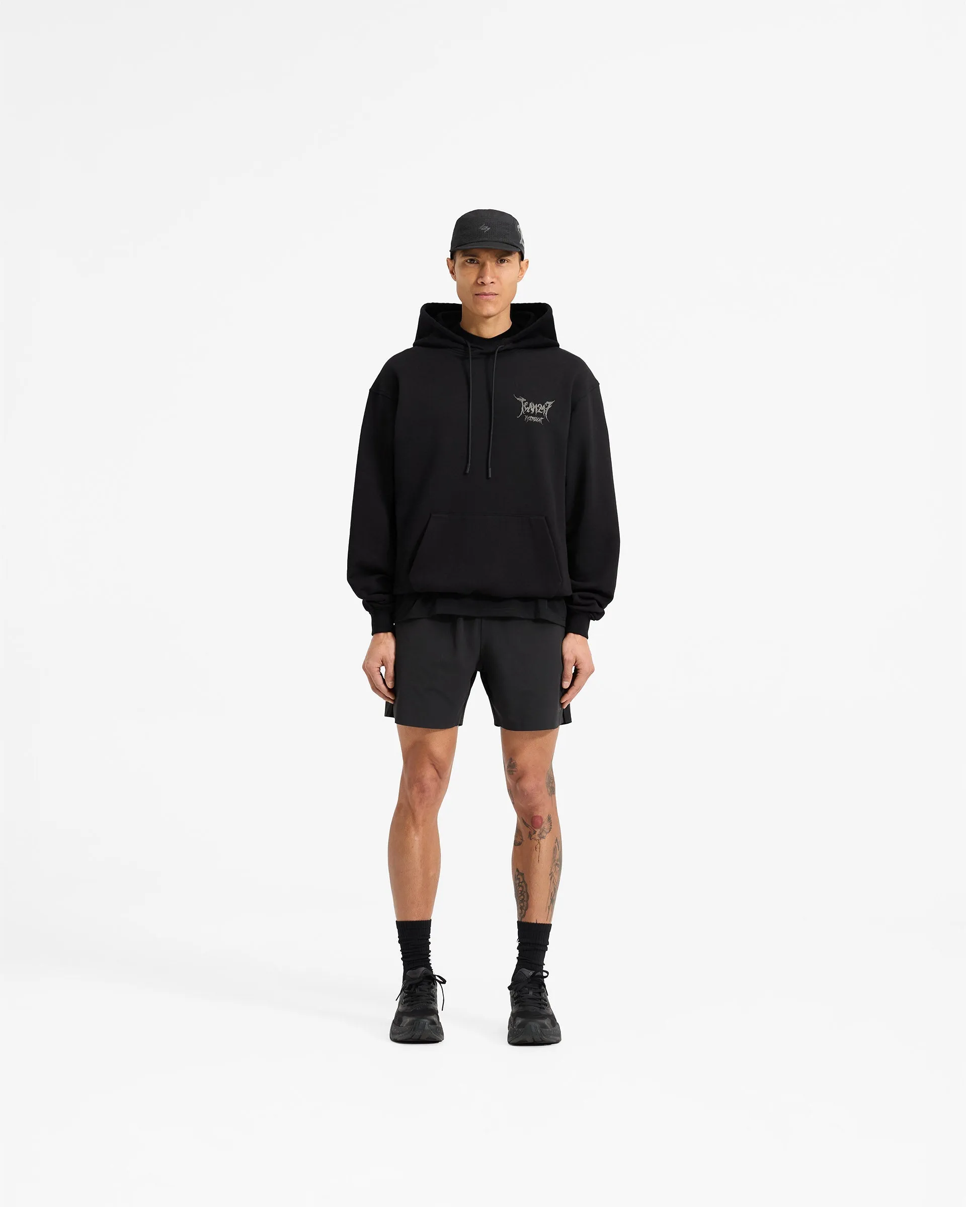 Team 247 X END Oversized Hoodie - Jet Black