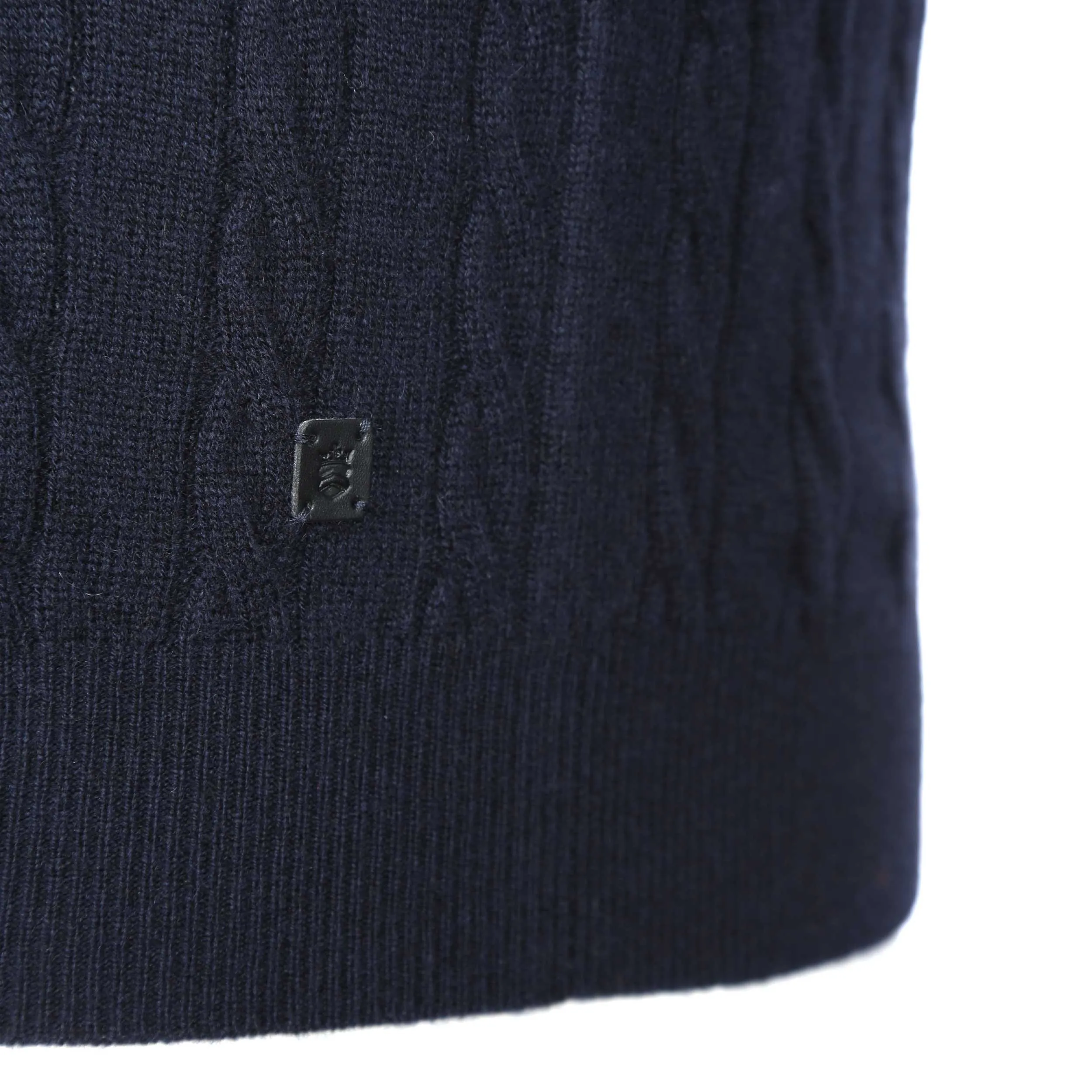 Thomas Maine Cashmere Crew Neck Knitwear in Navy