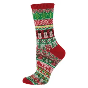 Tis The Season | Sweater Sock | Women | Red/Green