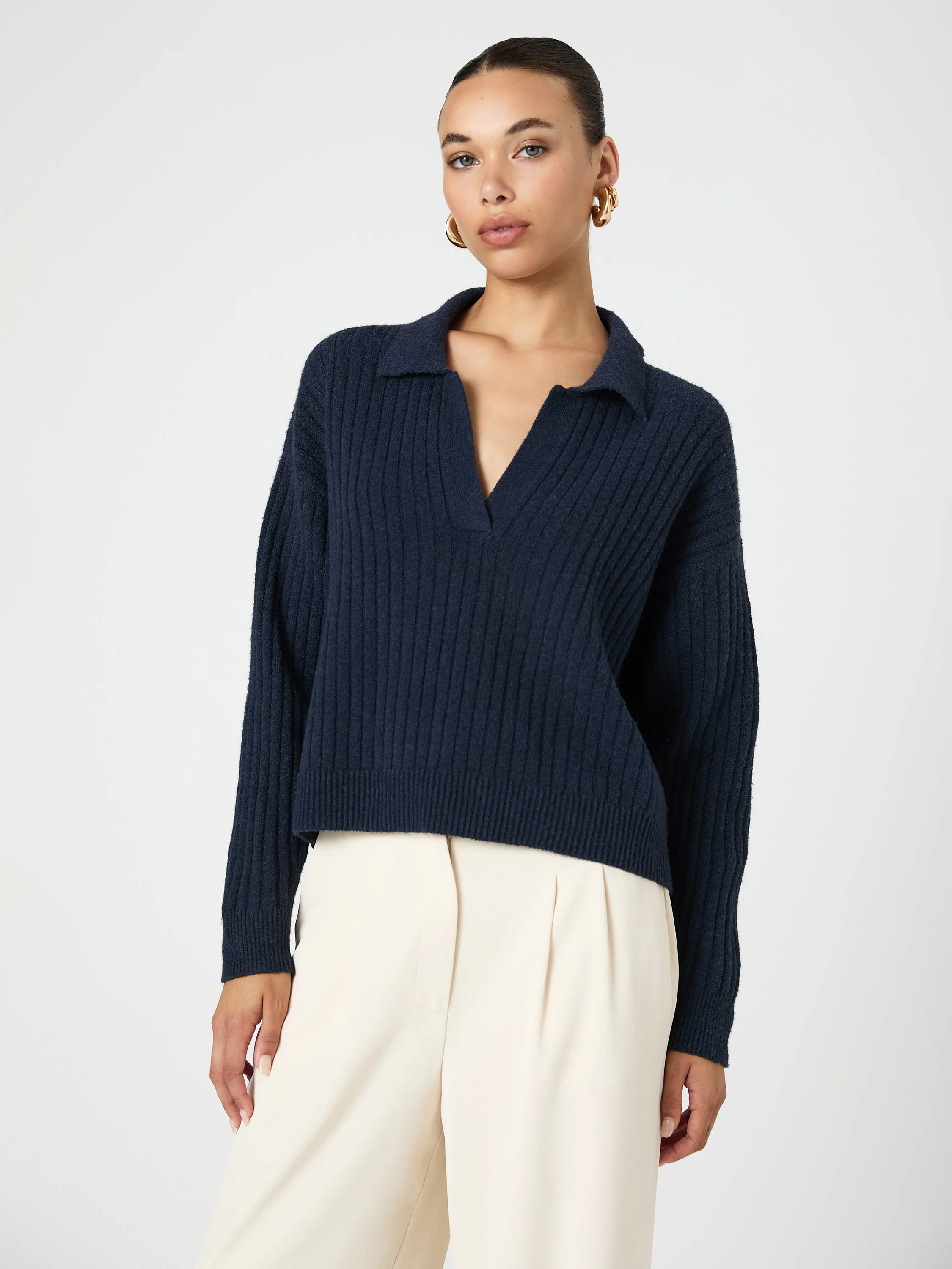 Vhari Collar Long Sleeve Sweater