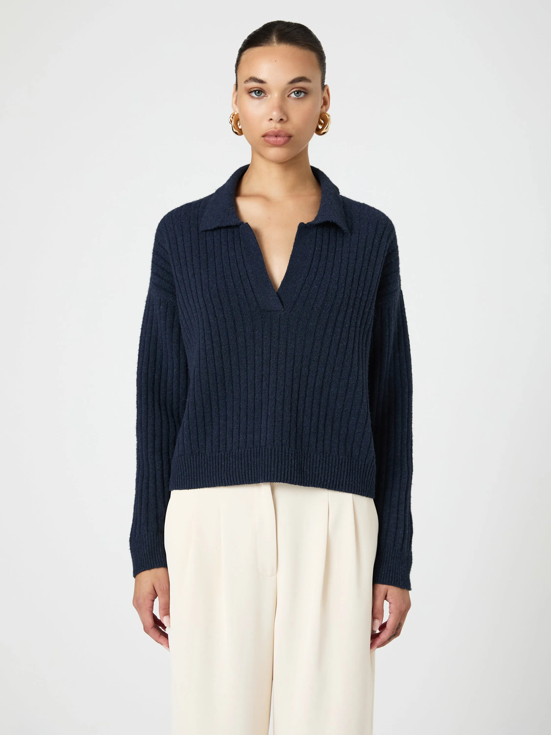 Vhari Collar Long Sleeve Sweater