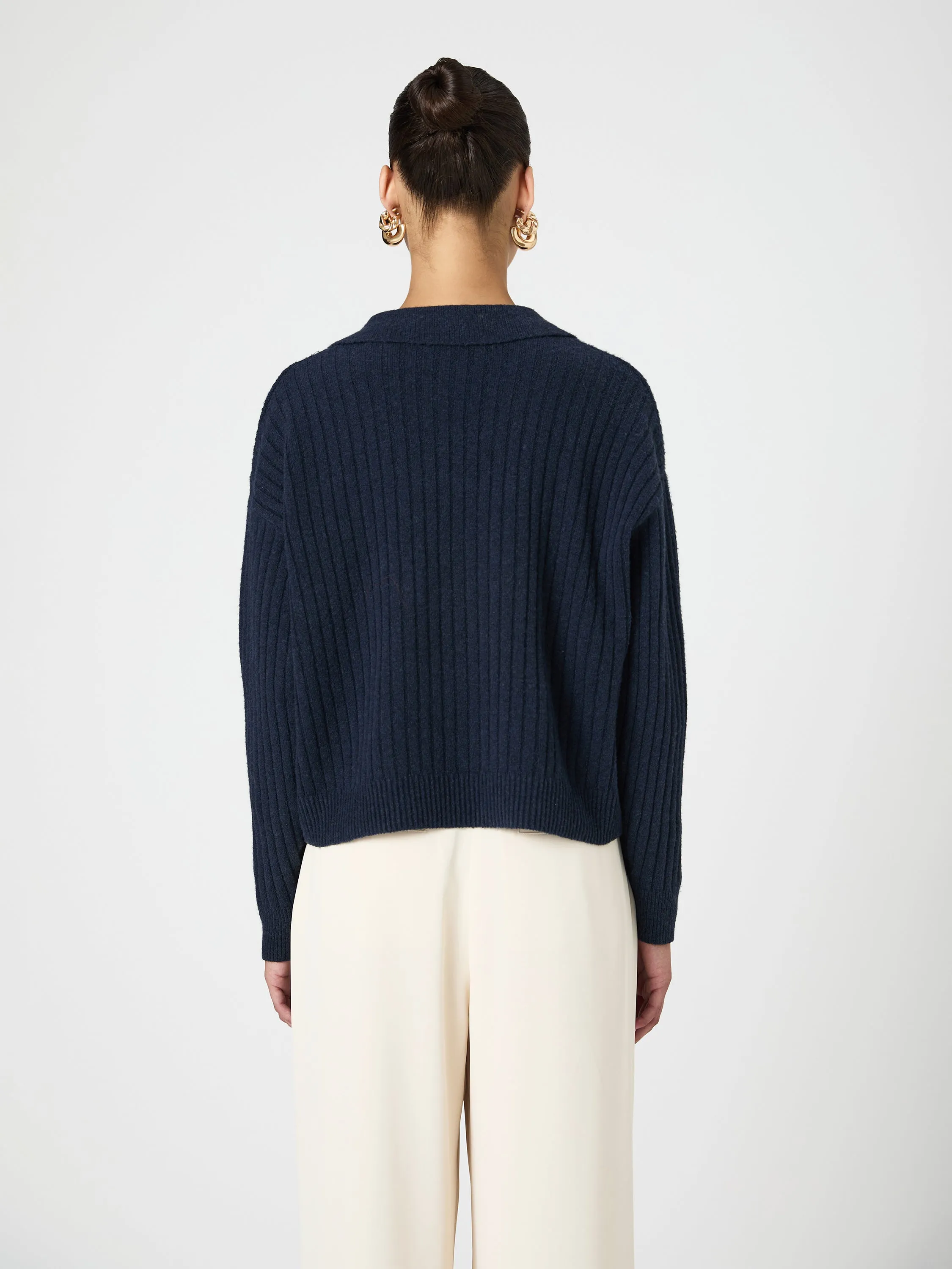 Vhari Collar Long Sleeve Sweater