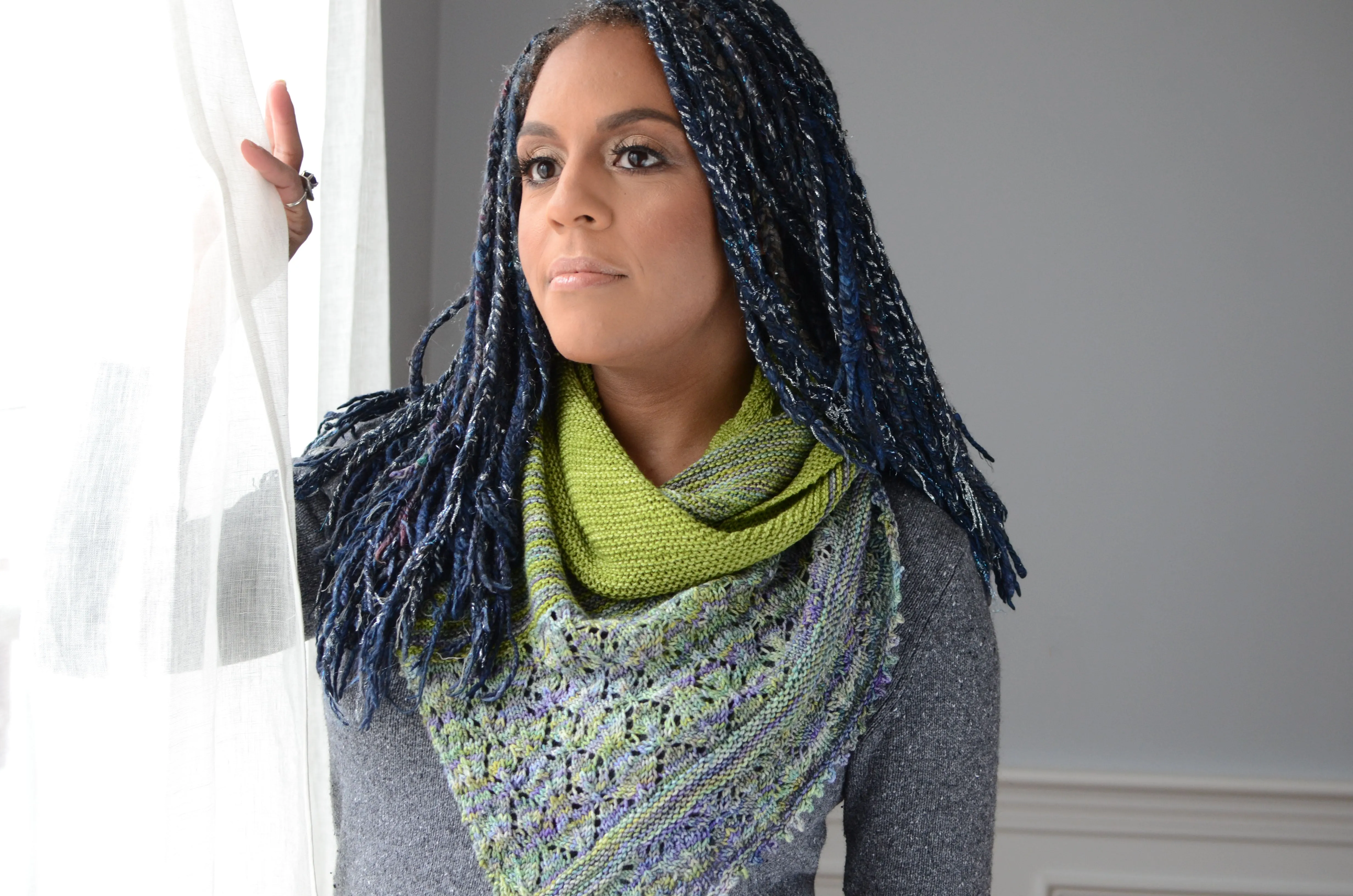 When Rain Falls Shawl Knitting Pattern - Digital Download