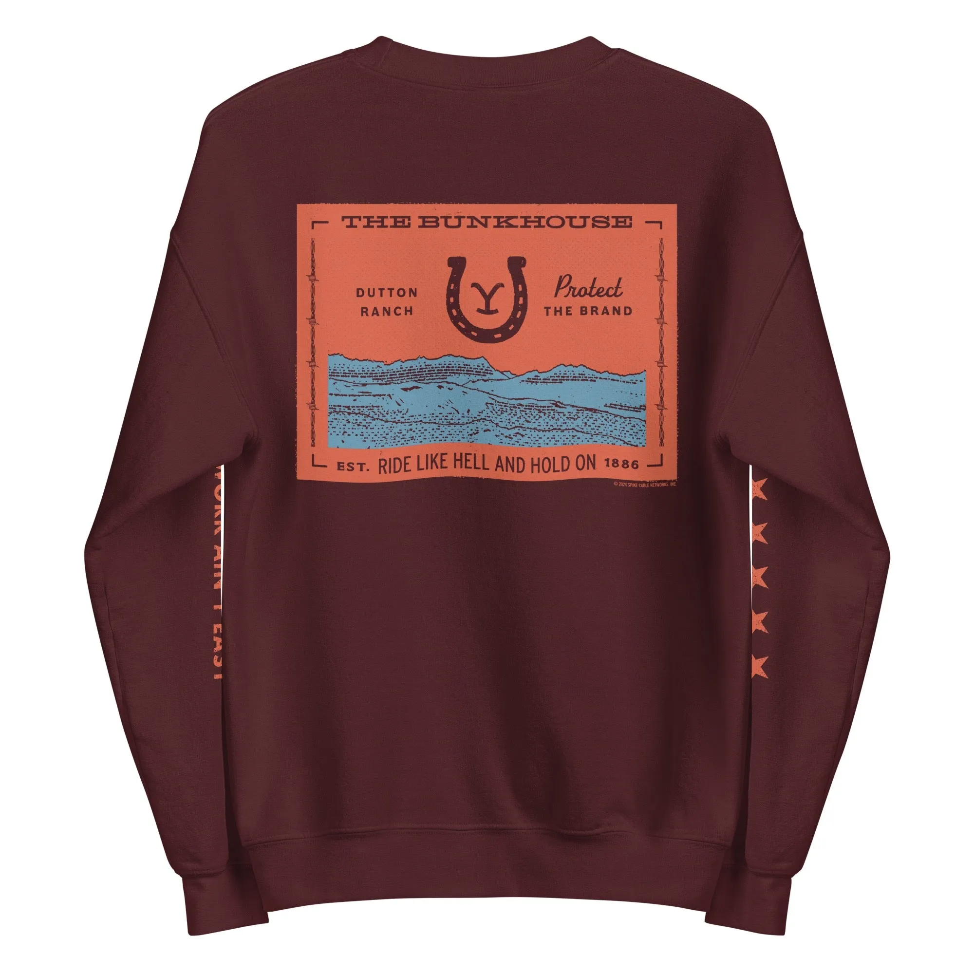 Yellowstone Bunkhouse Ocean Adult Crewneck